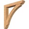 Ekena Millwork Thorton Slat Smooth Bracket w/ Offset Brace, Western Red Cedar, 7 1/2"W x 48"D x 48"H BKT0806X48X48THR06SWR - alternate 1